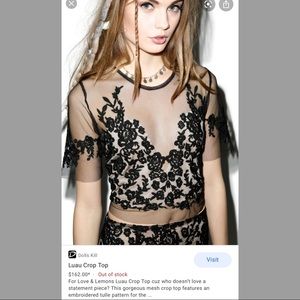 For love and lemons lace top